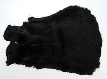 Kaninchenfell CH gefärbt schwarz